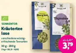 Biomarkt SONNENTOR Kräutertee lose Angebot