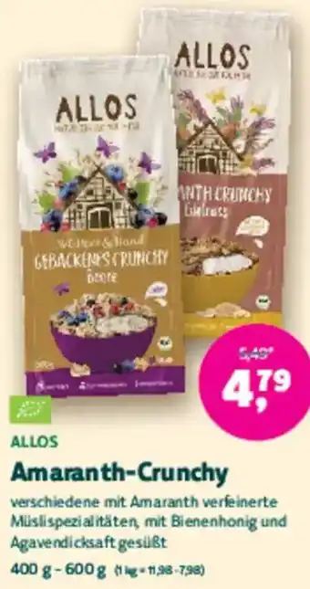 Biomarkt ALLOS Amaranth-Crunchy Angebot