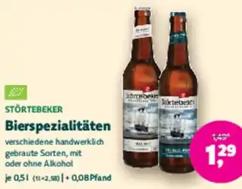 Biomarkt STÖRTEBEKER Bierspezialitäten Angebot