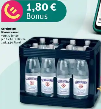 REWE Gerolsteiner Mineralwasser Angebot