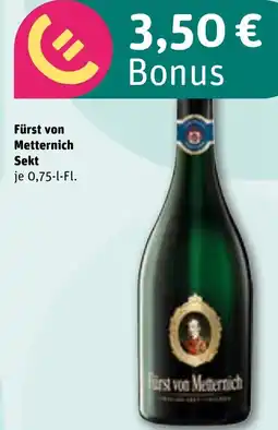 REWE First von Metternich Sekt Angebot