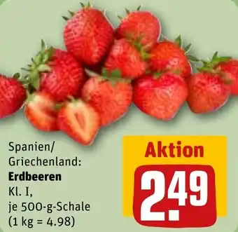 REWE Erdbeeren Angebot