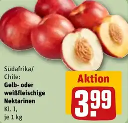 REWE Gelb- oder weißfleischige Nektarinen Angebot