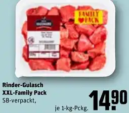 REWE Rinder-Gulasch XXL-Family Pack Angebot