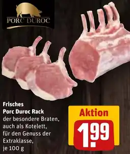 REWE Frisches Porc Duroc Rack Angebot