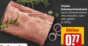 REWE Frischer Schweinerückenbraten Angebot