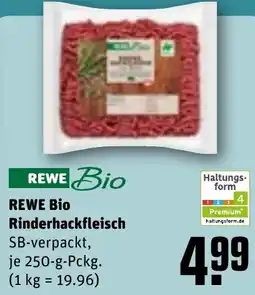 REWE REWE Bio Rinderhackfleisch Angebot