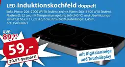 Sonderpreis Baumarkt LED-Induktionskochfeld doppelt Angebot