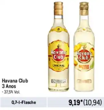 METRO Havana Club 3 Anos Angebot