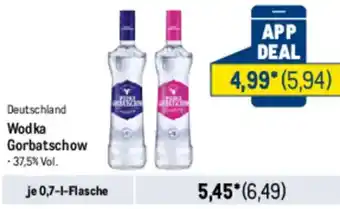 METRO Wodka Gorbatschow Angebot