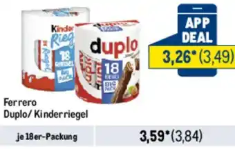 METRO Ferrero Duplo/Kinderriegel Angebot