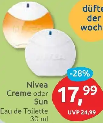 Budni Nivea Creme oder Sun Eau de Toilette Angebot