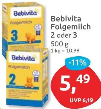 Budni Bebivita Folgemilch 2 oder 3 Angebot