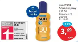 Budni sun D'OR Sonnenspray Angebot