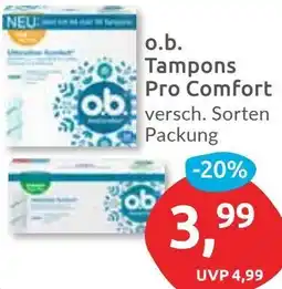 Budni o.b. Tampons Pro Comfort Angebot