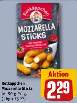 REWE Rotkäppchen Mozzarella Sticks Angebot