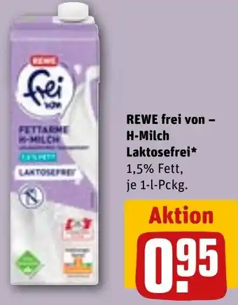 REWE REWE frei von - H-Milch Laktosefrei Angebot