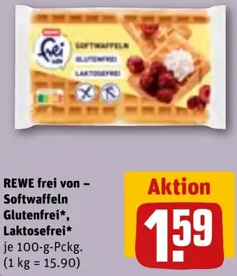 REWE REWE frei von - Softwaffeln Glutenfrei, Laktosefrei Angebot