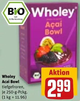 REWE Wholey Acai Bowl Angebot