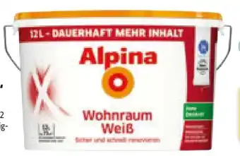 Hagebau Alpina Innenfarbe Wohnraum-Weiß Angebot