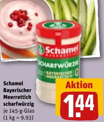 REWE Schamel Bayerischer Meerrettich scharfwürzig Angebot