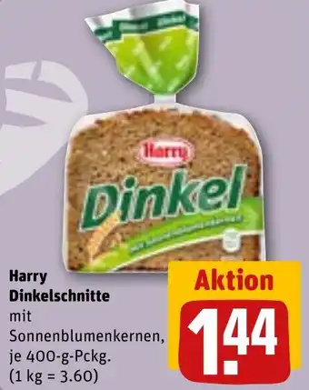 REWE Harry Dinkelschnitte Angebot