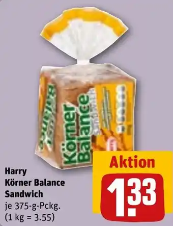 REWE Harry Körner Balance Sandwich Angebot