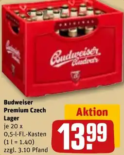 REWE Budweiser Premium Czech Lager Angebot