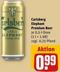 REWE Carlsberg Elephant Premium Beer Angebot