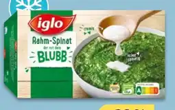 NETTO Iglo Rahm-Spinat mit dem Blubb Angebot