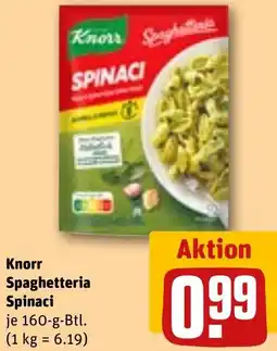 REWE Knorr Spaghetteria Spinaci Angebot