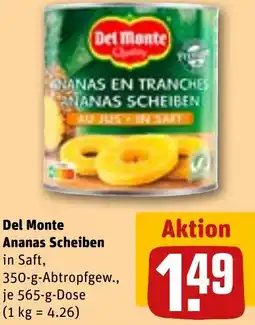 REWE Del Monte Ananas Scheiben Angebot