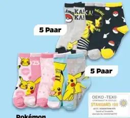 NETTO Pokémon Kinder Socken 5er-Pack Angebot