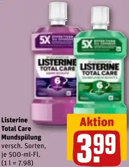 REWE Listerine Total Care Mundspülung Angebot