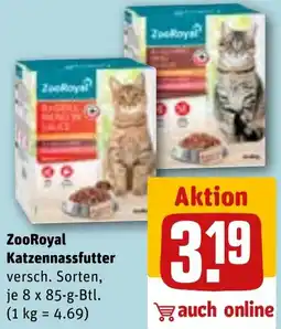 REWE ZooRoyal Katzennassfutter Angebot