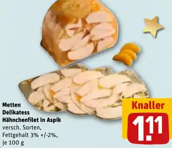 REWE Metten Delikatess Hähnchenfilet in Aspik Angebot