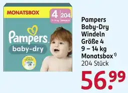 Rossmann Pampers Baby-Dry Windeln Angebot