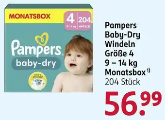 Rossmann Pampers Baby-Dry Windeln Angebot