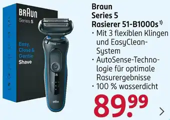 Rossmann Braun Series 5 Rasierer 51-B1000s Angebot