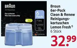 Rossmann Braun 6er-Pack Clean & Renew Reinigungskartuschen Lemon Fresh Angebot