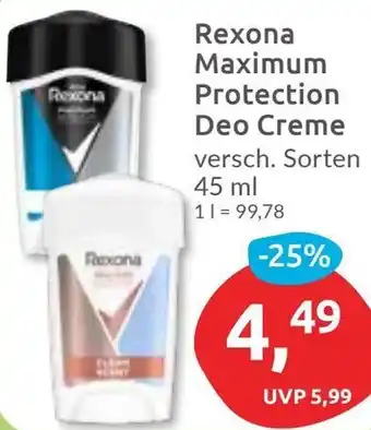 Budni Rexona Maximum Protection Deo Creme Angebot