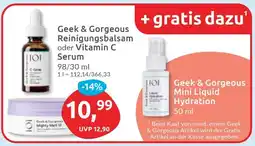 Budni Geek & Gorgeous Reinigungsbalsam oder Vitamin C Serum Angebot