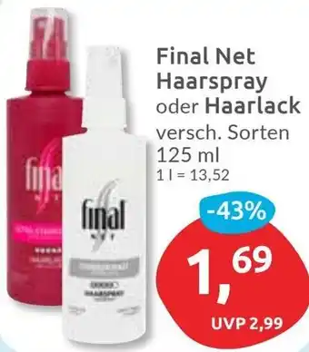 Budni Final Net Haarspray oder Haarlack Angebot