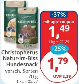 Budni Christopherus Natur-Im-Biss Hundesnack Angebot