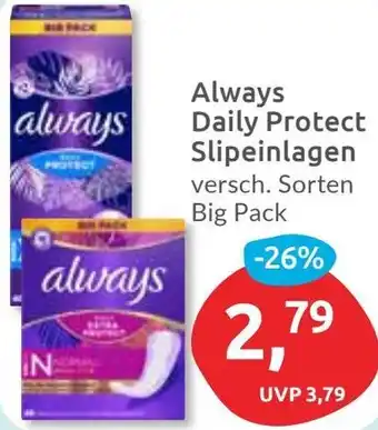 Budni Always Daily Protect Slipeinlagen Angebot