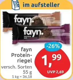 Budni fayn Proteinriegel Angebot