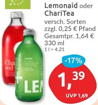 Budni Lemonaid oder ChariTea Angebot