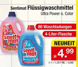 Zimmermann Sentimat flüssigwaschmittel ultra power oder color Angebot