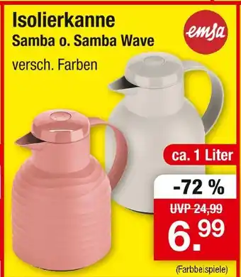 Zimmermann Emsa isolierkanne samba o. samba wave Angebot