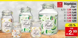 Zimmermann Bormioli rocco bügelglas fido Angebot